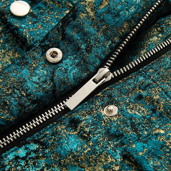 Damen nan cropped Boxy-Jacke mit Stehkragen, Druckknopfleiste und aufgesetzten Brustklappen Drune
