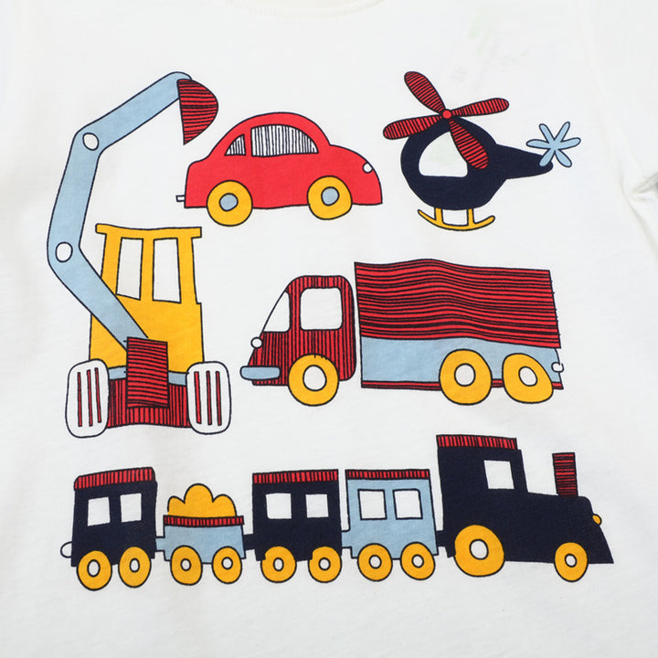 Jungen T-Shirt mit lustigem Fahrzeugmotiv Drune