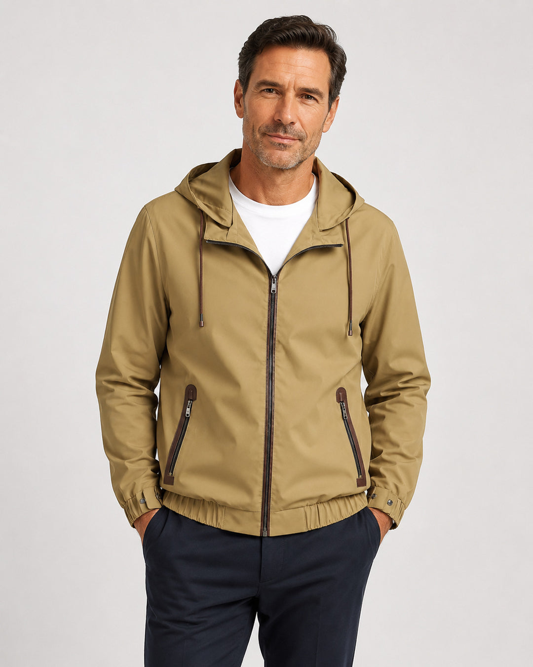 Herren Sportliche Übergangsjacke mit Kapuze Drune