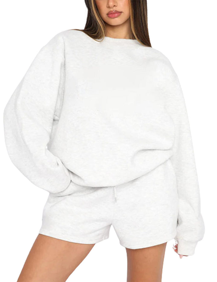Damen Freizeitlicher Sweater- und Shorts-Set Drune