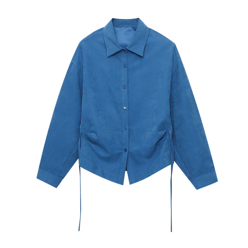 Damen lässige Hemdbluse mit oversized Schnitt und praktischen Funktionen Drune