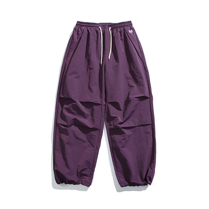 Herren Baggy-Cargo-Hose mit elastischem Tunnelzugbund, Kordelzug und verstellbaren Saumbündchen Drune