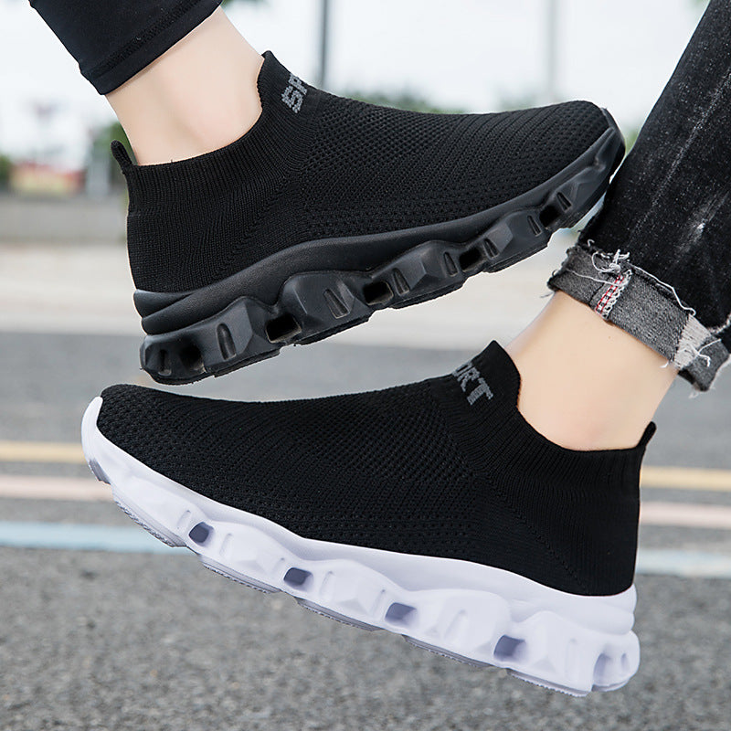 Unisex nan nahtloser Strick-Slip-On mit sockenähnlichem Schaft und skulpturierter Dämpfungssohle Drune