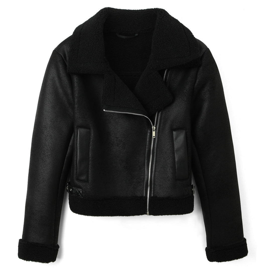 Damen Kurze Motorradjacke Drune