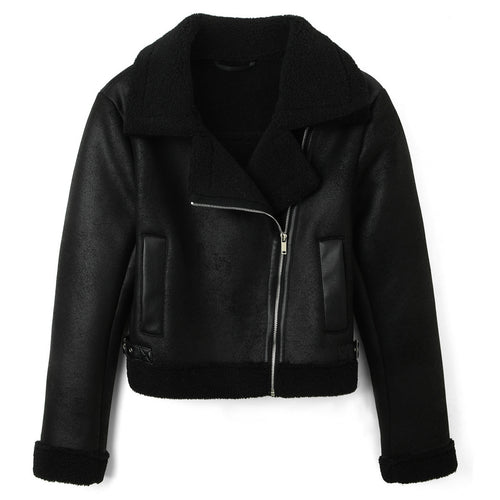 Damen Kurze Motorradjacke Drune