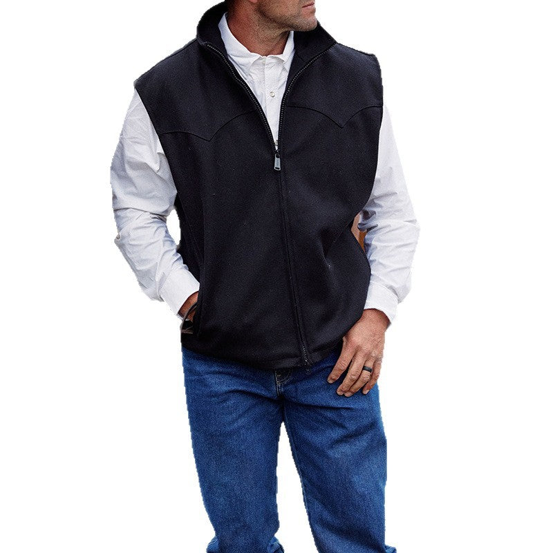 Herren Fleece-Weste mit praktischem Reißverschluss und seitlichen Taschen Drune
