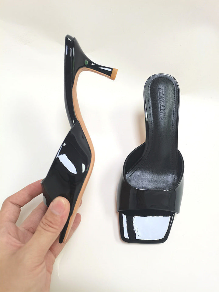 Damen elegante High Heel Sandalen mit blockierendem Design Drune