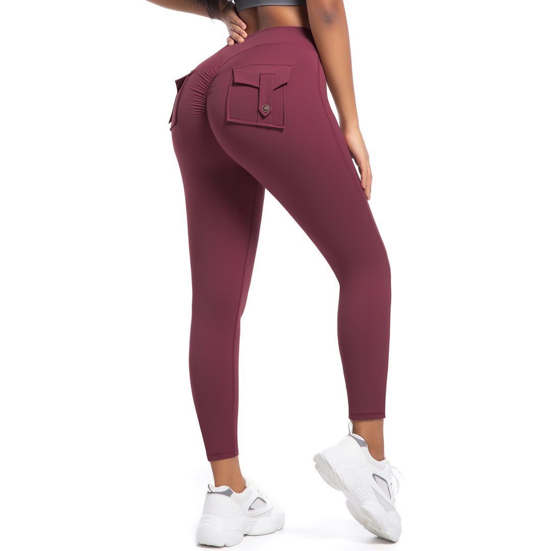 Damen Kompressionsleggings mit hoher Taille und praktischen Taschen Drune