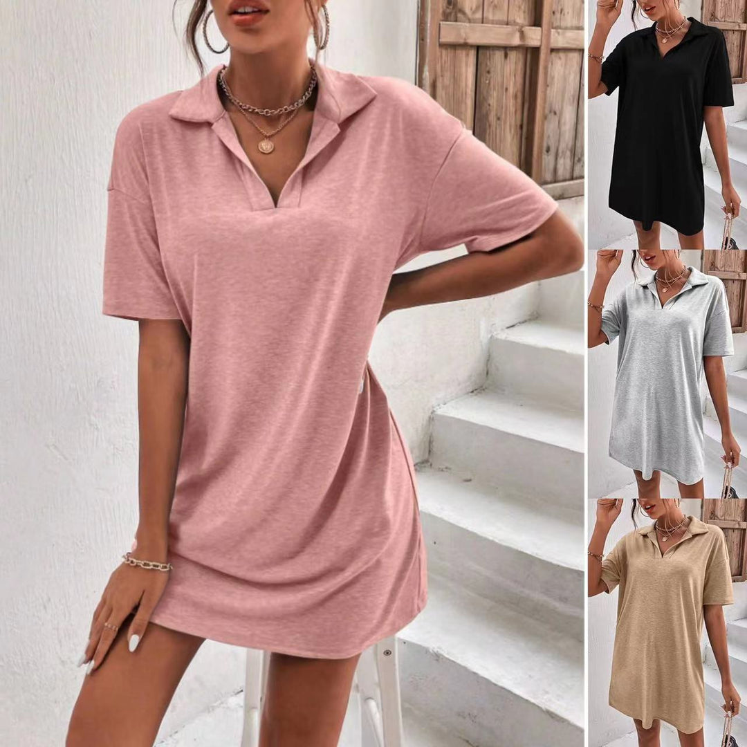 Damen Polo-Shirt Kleid Drune