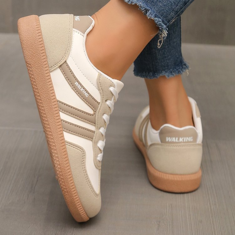 Damen Retro-inspirierte Schnür-Sneaker mit gepolstertem Komfortfußbett Drune