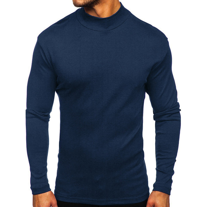 Herren Langarmshirt mit Stehkragen aus hochwertigem Material Drune
