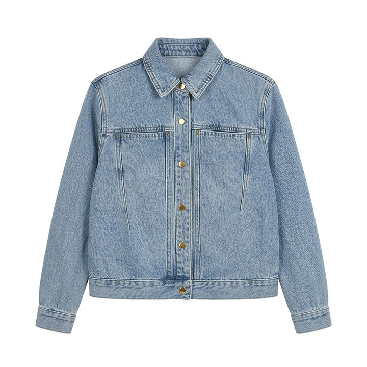 Damen Denimjacke mit Knopfleiste Drune