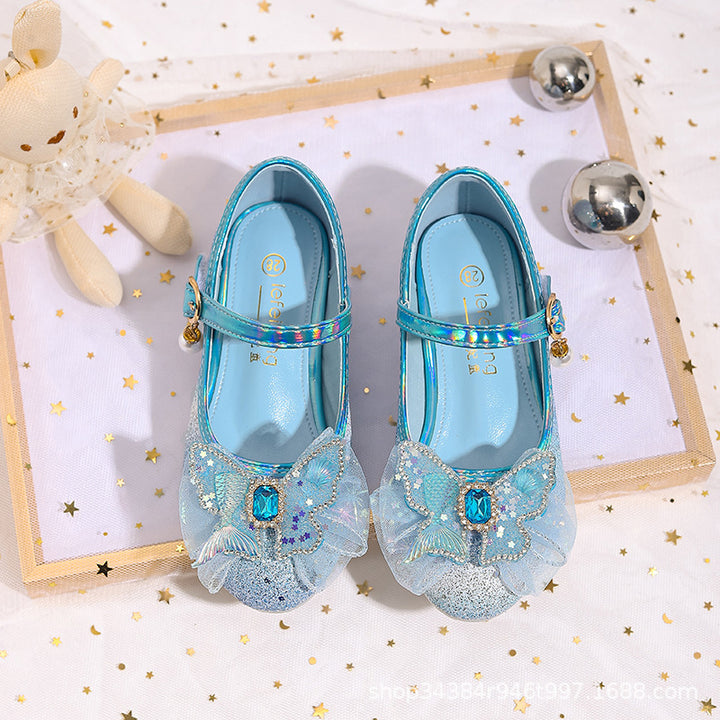 Damen Glitzernde Ballerinas mit Blumenmotiv Drune