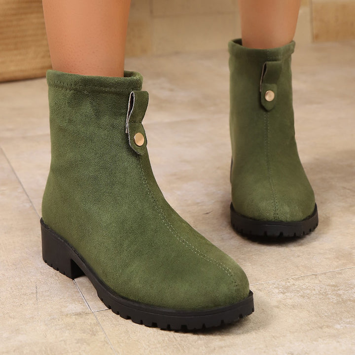 Damen Komfortable Stiefeletten Drune