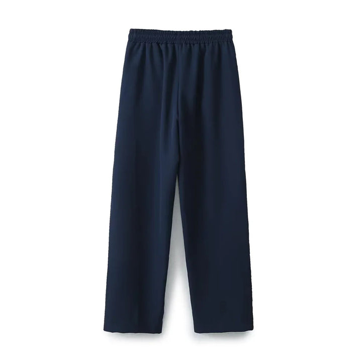 Damen nan lässige Trackpants mit geradem Bein elastischem Komfortbund Tunnelzug und seitlichen Kontraststreifen Drune