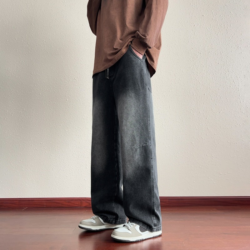 Herren Lässige und weite Jeans Drune
