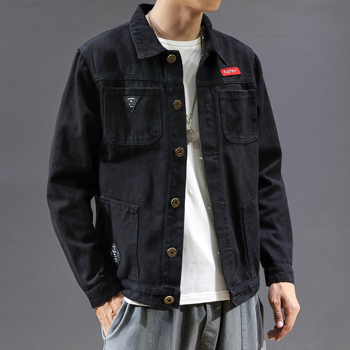 Herren Lässige Denimjacke Drune 1788342127
