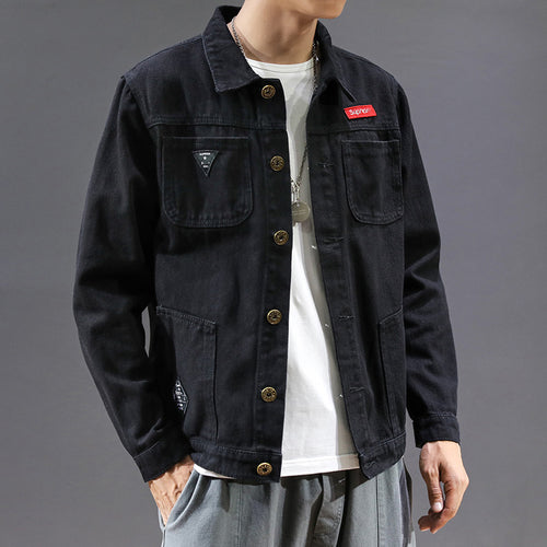 Herren Lässige Denimjacke Drune 1788342127