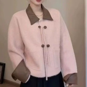 Damen Moderne Kuschelige Strickjacke Drune