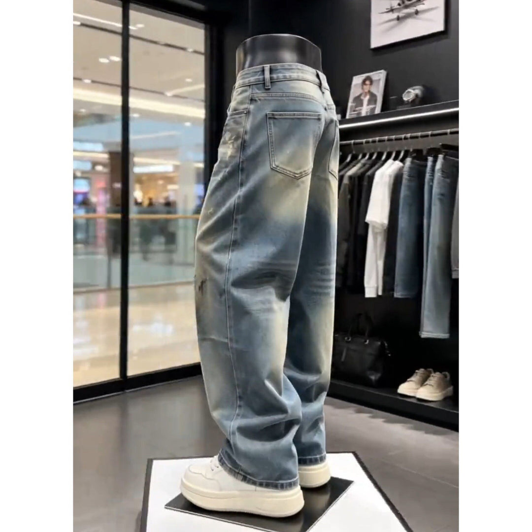 Herren Lässige Vintage Jeans Drune