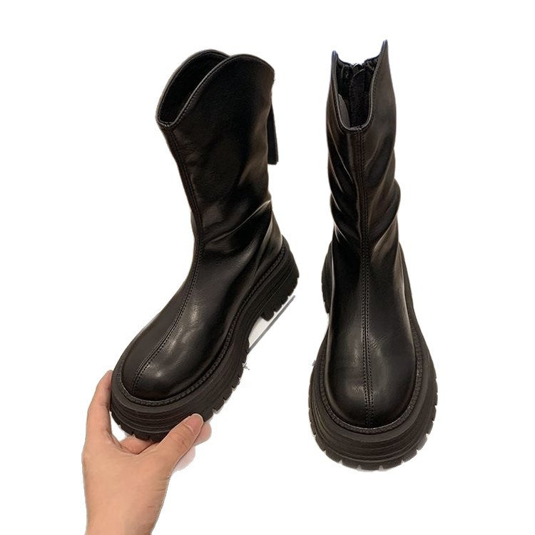 Damen Modische Chelsea-Stiefel mit robustem Profil Drune