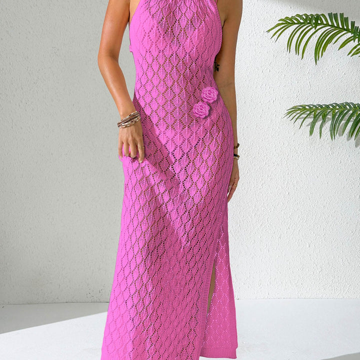 Damen eleganter Häkel-Maxikleid Drune
