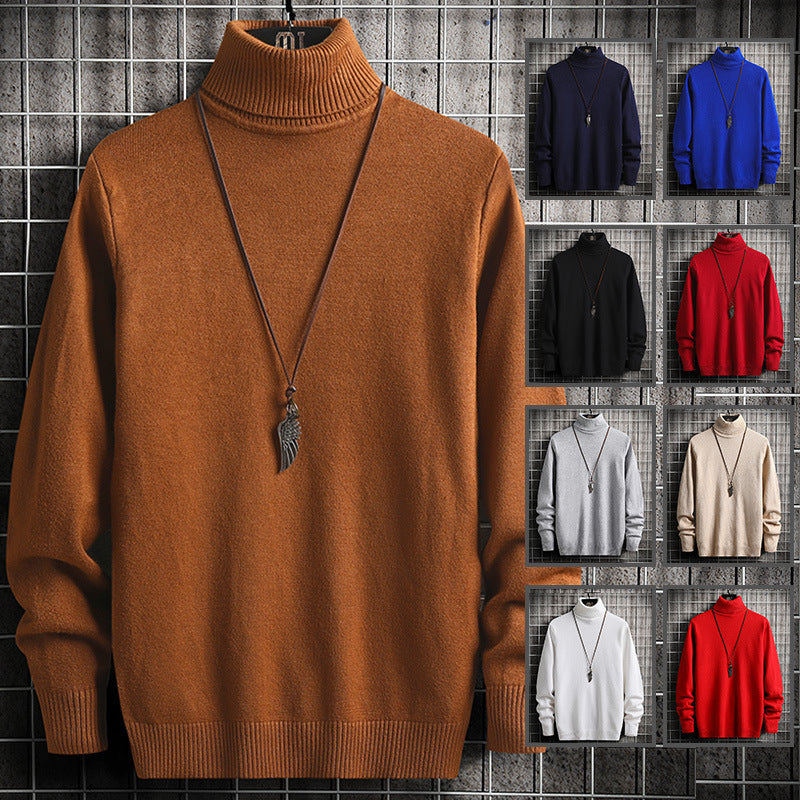Herren modischer Rollkragenpullover aus hochwertiger Baumwolle Drune