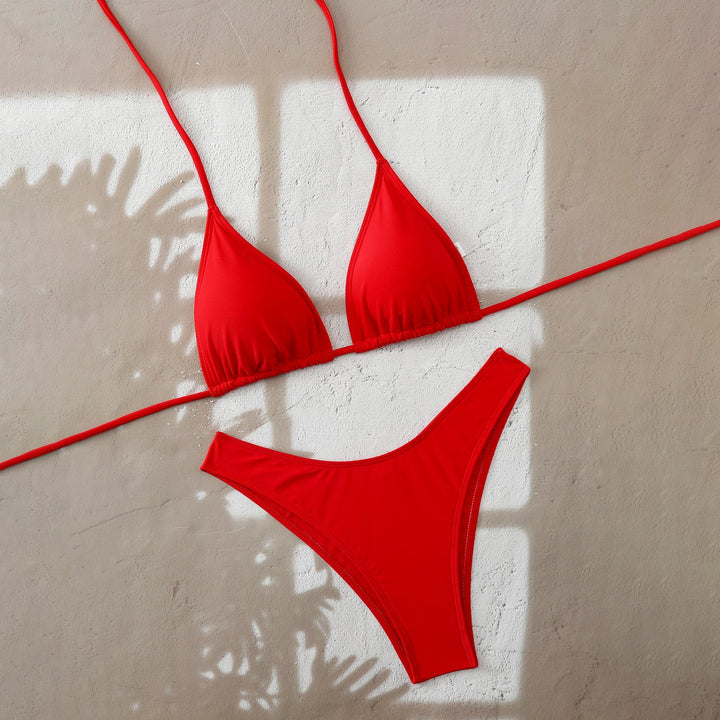 Damen Triangel-Bikini mit verstellbaren Bindebändern Drune