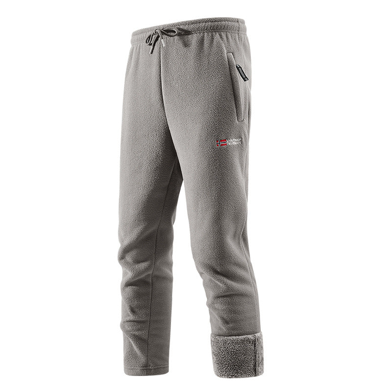 Herren Thermo‑Fleecehose mit hochfloriger Sherpa‑Innenfütterung und Reißverschlusstaschen Drune