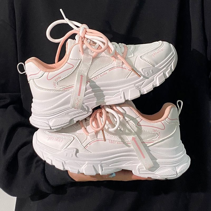 Damen Sportliche Chunky Sneakers mit atmungsaktivem Mesh und dynamischer Sohle Drune