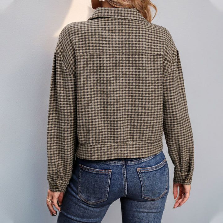 Damen Kariierte Overshirt Drune