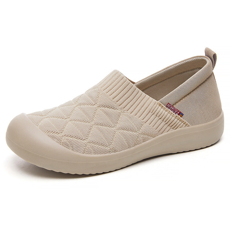 Damen nan gesteppter Komfort-Slipper mit elastischem Sockenkragen und rutschfester Leichtlaufsohle Drune