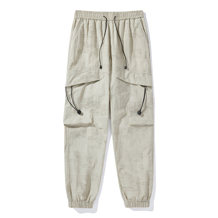 Damen Modische Cargo-Hose mit elastischem Bund Drune