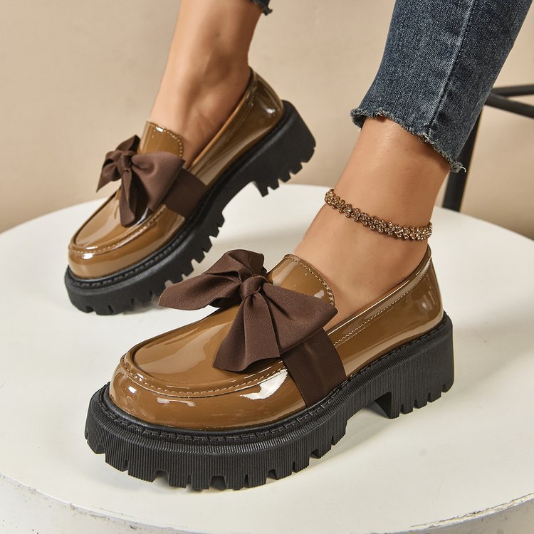 Damen Elegante Slipper mit dekorativer Schleifenverzierung und rutschfester Sohle Drune