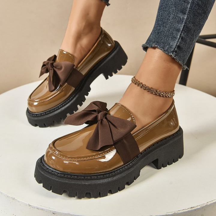 Damen Elegante Slipper mit dekorativer Schleifenverzierung und rutschfester Sohle Drune