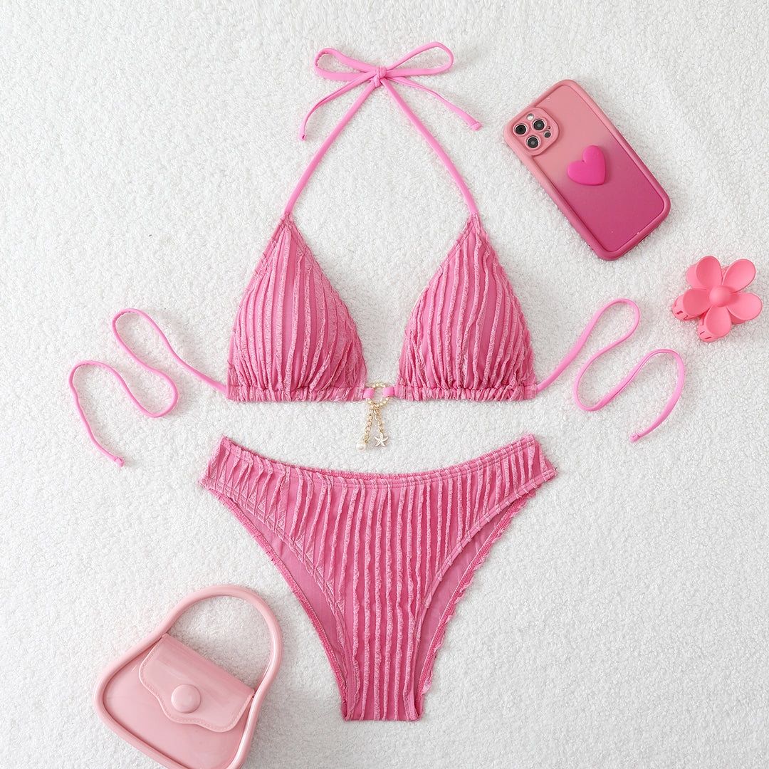 Damen Triangel-Bikini mit strukturiertem Design Drune