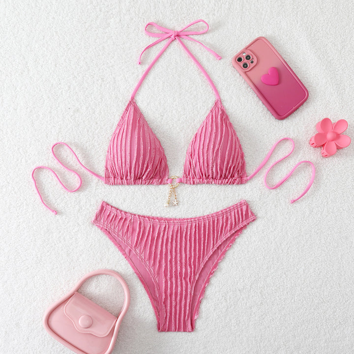 Damen Triangel-Bikini mit strukturiertem Design Drune