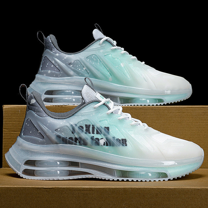 Herren Performance-Laufsneaker mit halbtransparentem Mesh-Obermaterial und sichtbarer Luftkammer Drune