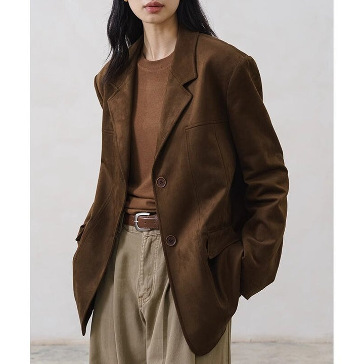 Damen Elegante und lässige Oversized Blazer Drune