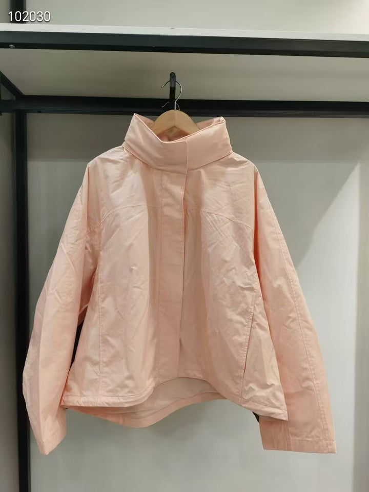 Damen leichte Übergangsjacke mit hohem Kragen Drune