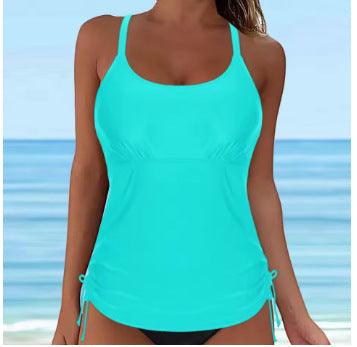 Damen lässiges Tankini-Oberteil mit Schnürung Drune