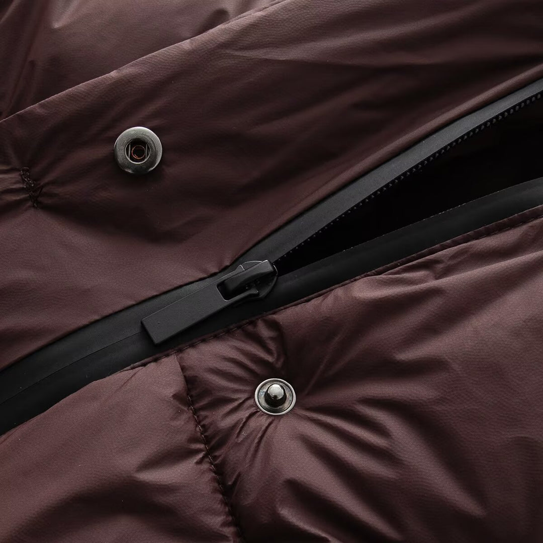 Damen Boxy‑Steppjacke mit Kapuze, hohem Stehkragen und Rippbündchen Drune