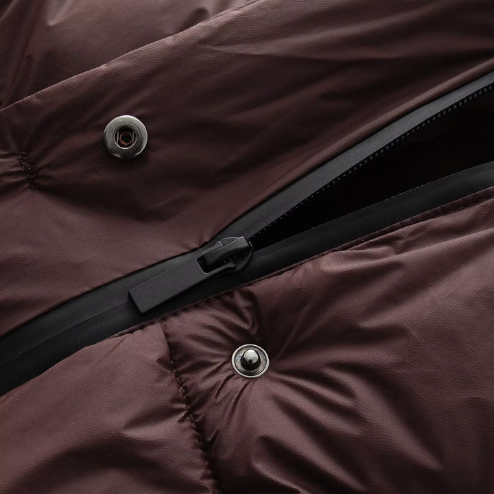 Damen Boxy‑Steppjacke mit Kapuze, hohem Stehkragen und Rippbündchen Drune