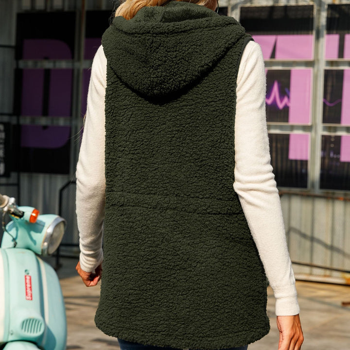 Damen Fleece-Weste mit hohem Kragen und praktischen Taschen Drune