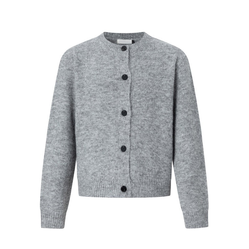Damen Klassische Strickjacke mit Knopfleiste Drune