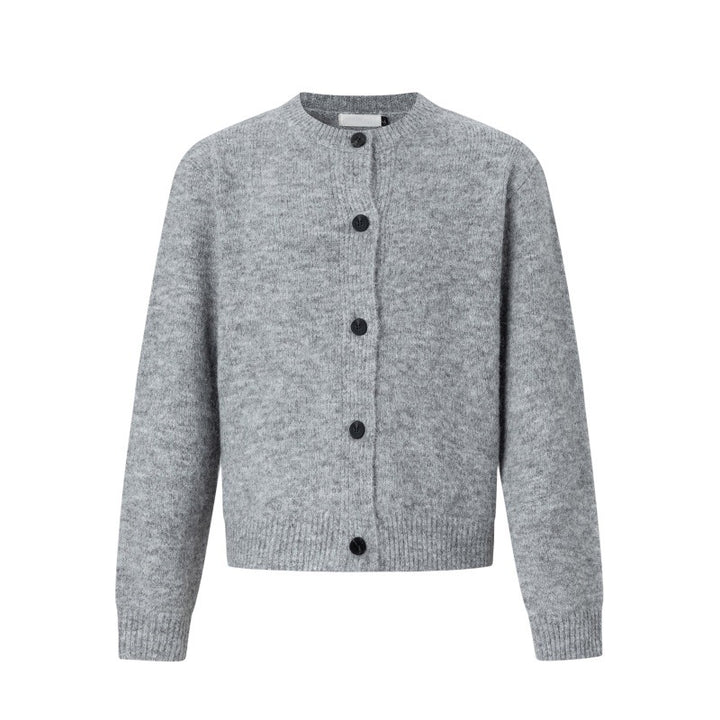 Damen Klassische Strickjacke mit Knopfleiste Drune