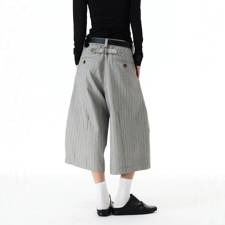 Damen Weitgeschnittene Streifenhose Drune