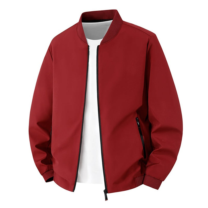 Herren Leichte Bikerjacke mit Stehkragen Drune