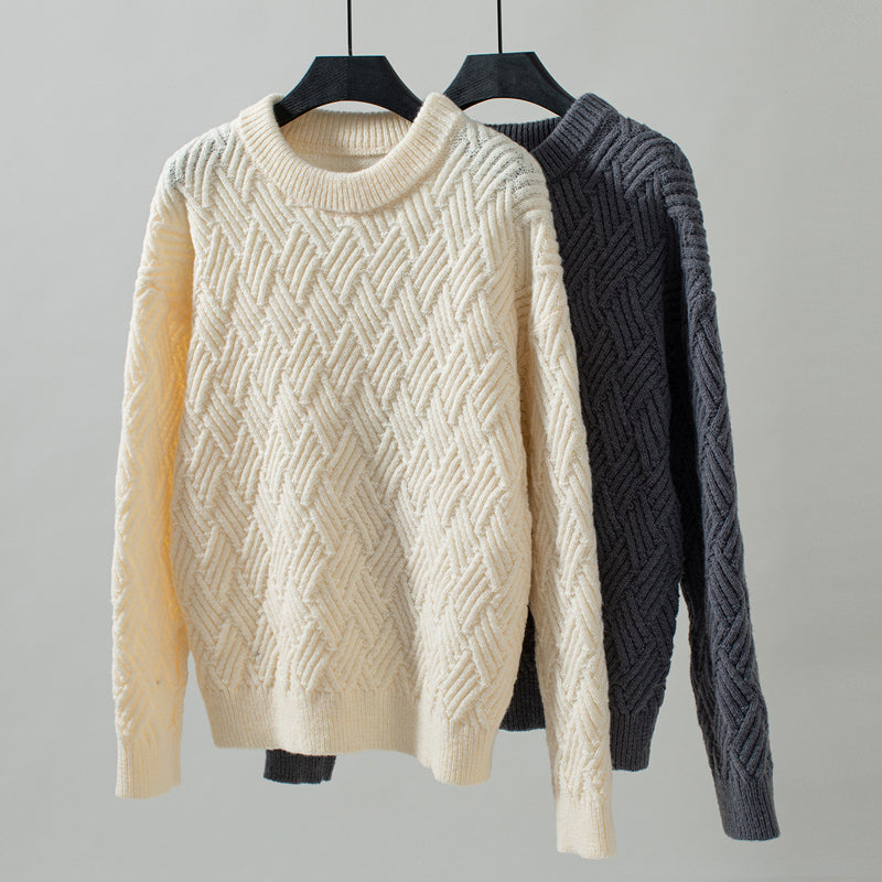 Drune | Einfarbiger Pullover Mit Weichem Stoff