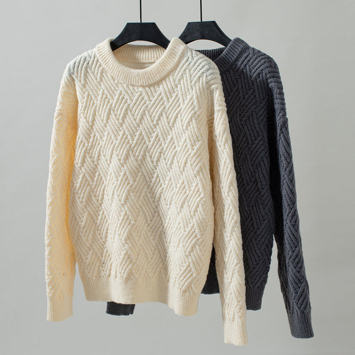 Drune | Einfarbiger Pullover Mit Weichem Stoff